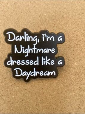 Taylor Swift Song Blank Space Quote Enamel Pin